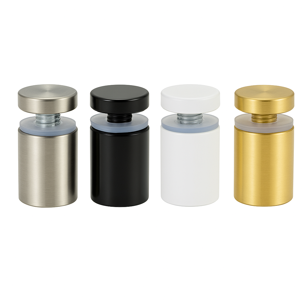 Stainless Steel Advertising Stand-off Studs (12mm x 20mm) - Pack of 4